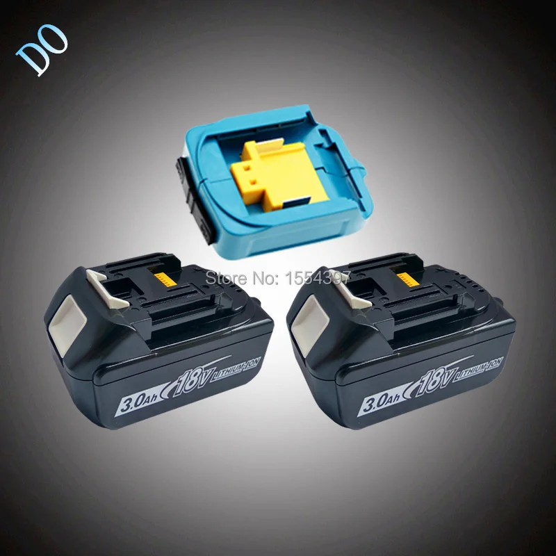 2 шт. 18 В BL1830 3000 мАч twin USB адаптер Перезаряжаемые литий-ионный Мощность инструмент