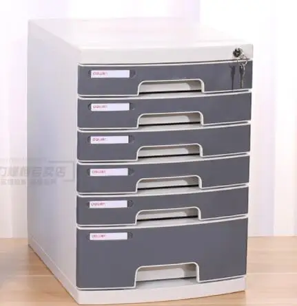 6-layer file cabinet A4 plastic lock file cabinet