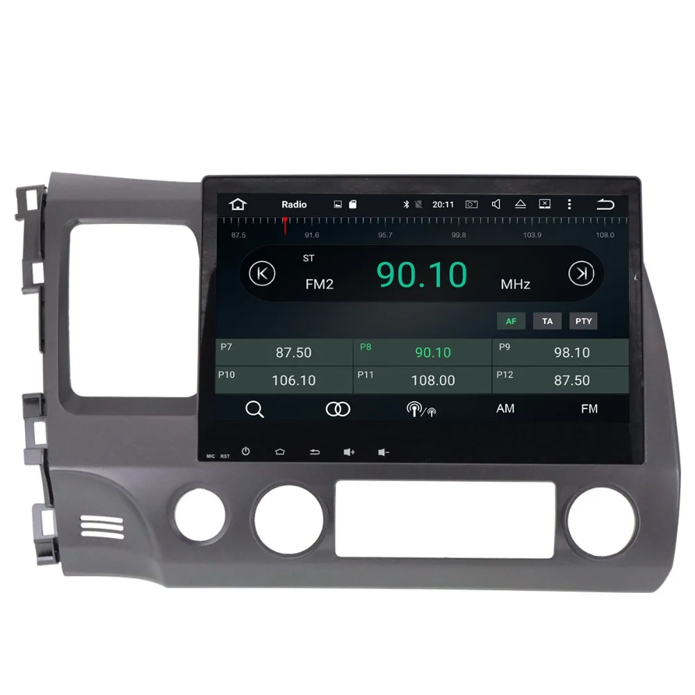 Автомобильный мультимедийный проигрыватель на Android 10 2 с GPS экраном 8 0 дюйма