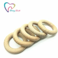 teeny teeth 20pcs beech wooden round ring wood 55 mm teether rings diy teething crafts gift for infant beech wooden ring pendant