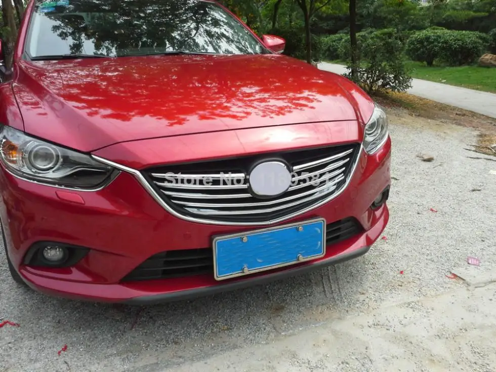 Передняя решетка из АБС хрома для Mazda 6 M6 Atenza 2014 2015 2016|chrome front grille|chrome grillabs chrome |