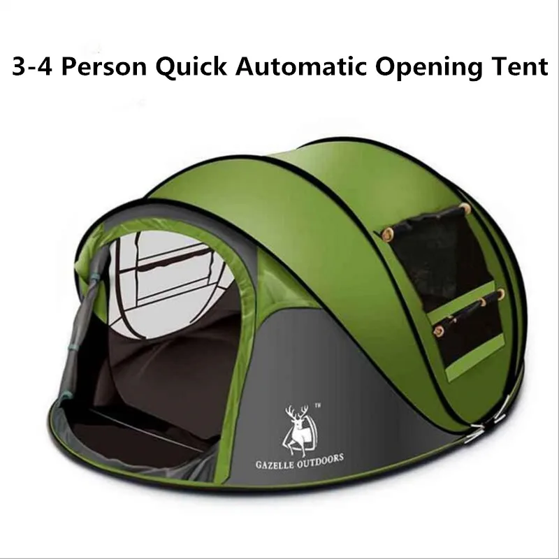 Waterproof Outdoor Hiking Tents Automatic Tents Throwing Pop Up Waterproof Camping Hiking Tent Waterproof Large Family Tents