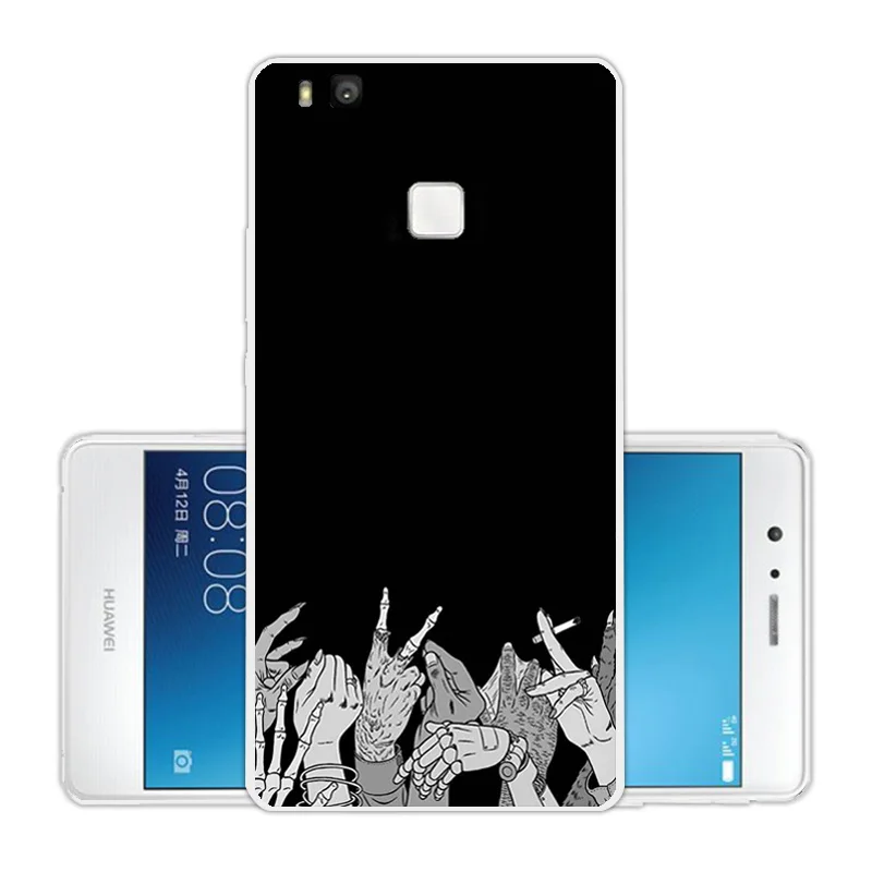 Мягкий ТПУ чехол для туманности Huawei Ascend P9 Lite/G9 прозрачный силиконовый P9Lite Plus