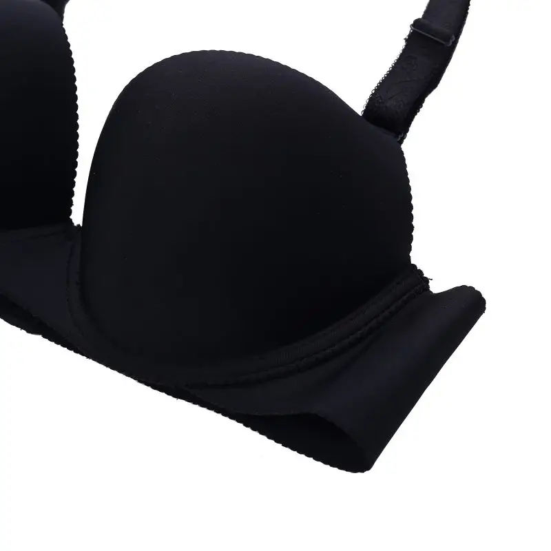 Женский цельный бесшовный бюстгальтер большого размера модный однотонный