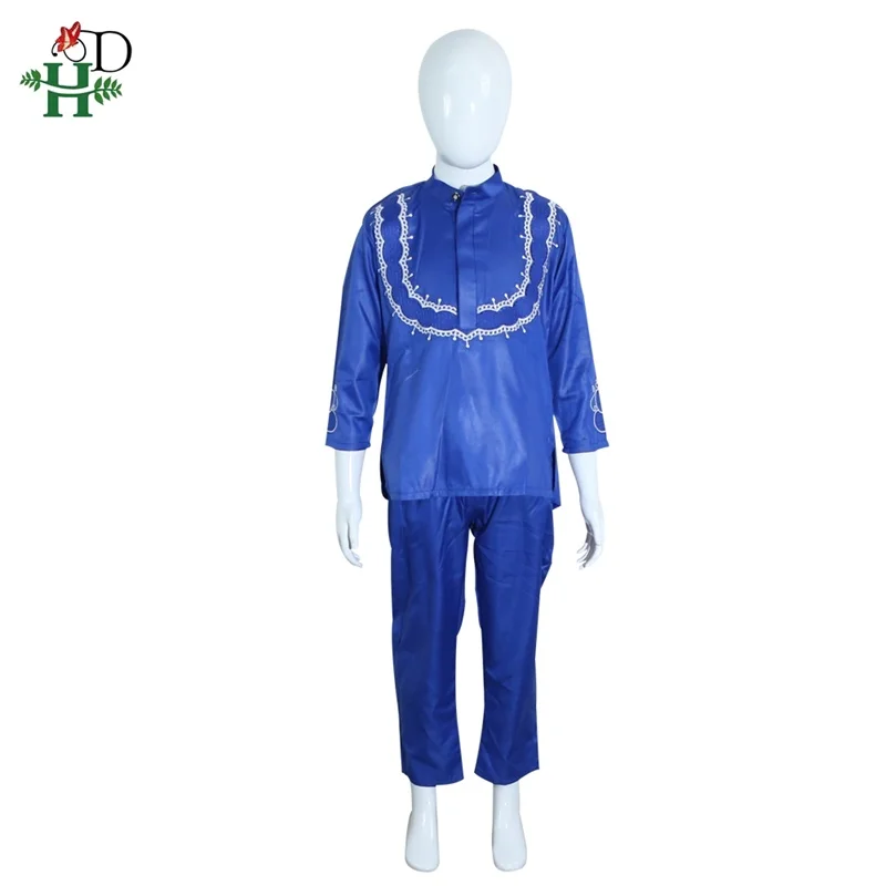 Мужской комплект Дашики для родителей и ребенка одежда в африканском стиле