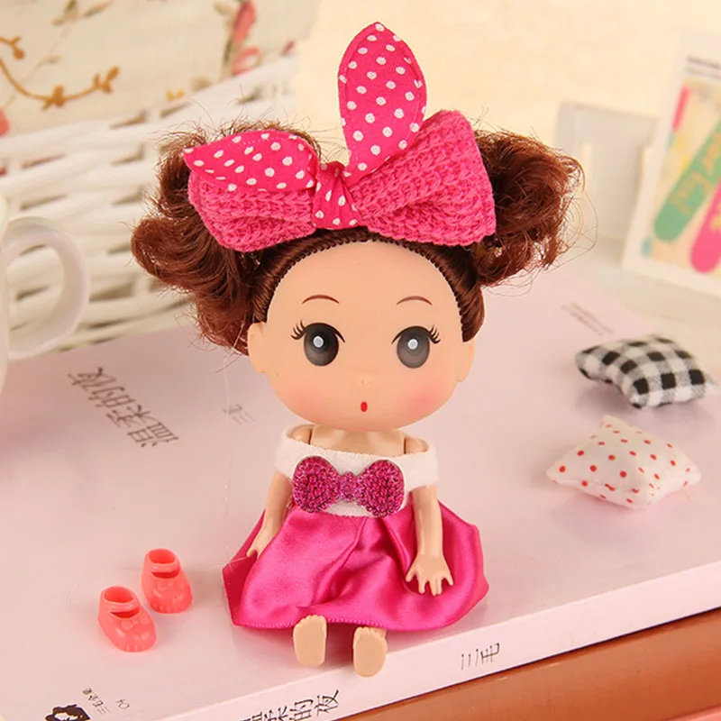 12 см новые куклы DIY Kawaii милые девушки действие пальцем игрушки малыш подарок на