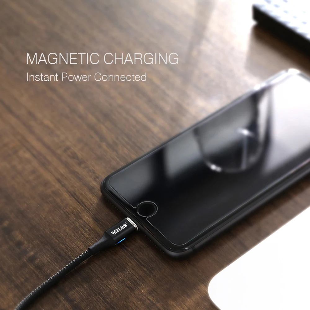 Магнитный кабель VOXLINK, Micro usb type C, адаптер для быстрой зарядки телефона, Microusb type-C, магнитное зарядное устройство usb c для iphone, samsung