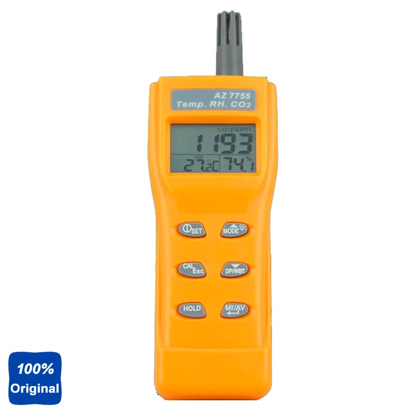 

Handheld Indoor Air Quality Meter CO2 Tester TEMP. Test RH Monitor AZ-7755