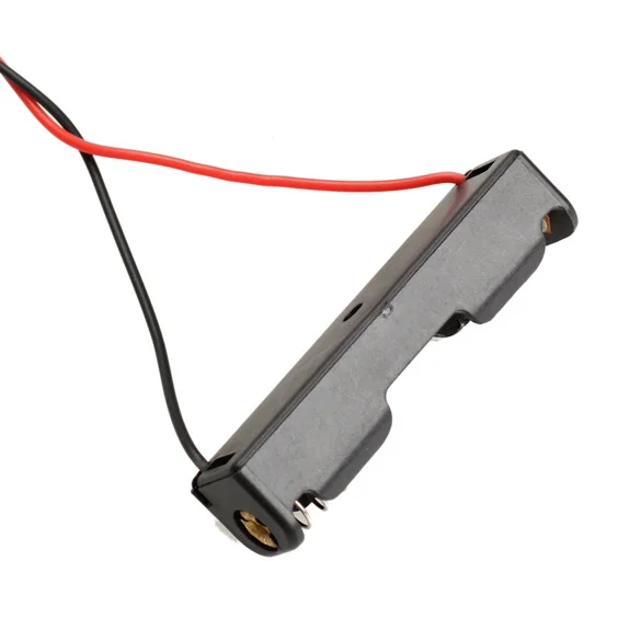 10 шт./лот с одним слотом AAA держатель для мобильного аккумулятора зажимом коробка