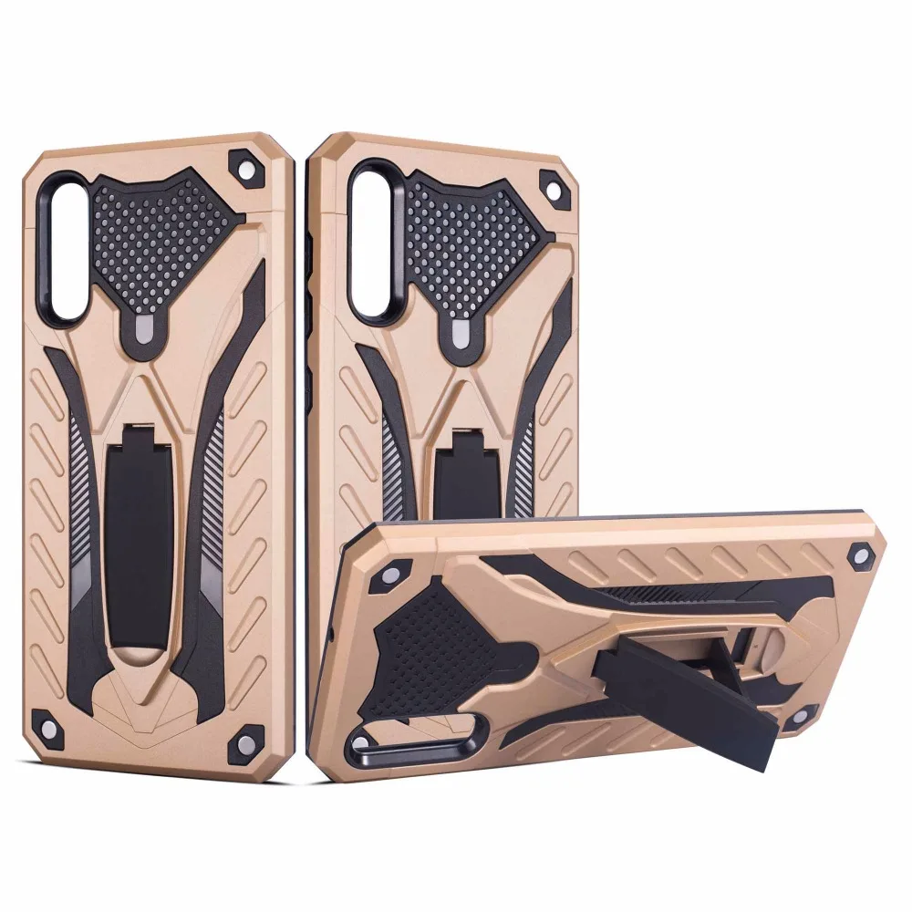 For Samsung Galaxy J4 J6 Plus Hybird Plastic Armor Case with Stand Cover Coque for J3 J5 J7 2017 J8 2018 Accessories | Мобильные