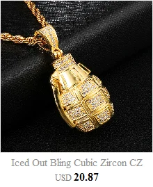 Полный ледяной Bling Лев кубический цирконий CZ ожерелье горный хрусталь Подвески на цепочках и ожерелье s для мужчин хип ювелирные изделия