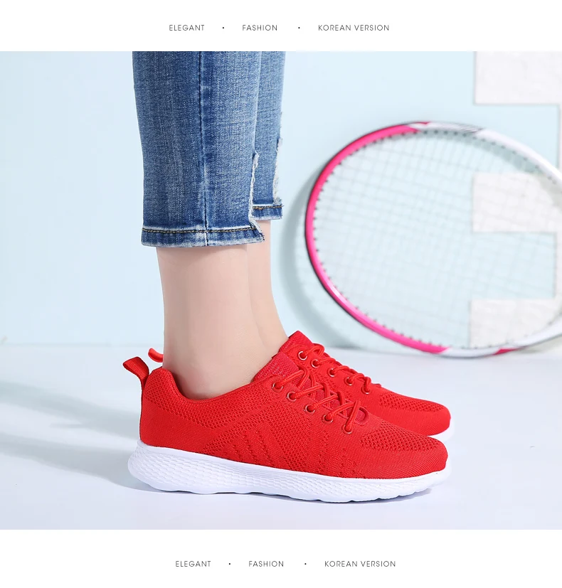 Женские кроссовки WeiDeng для бега дышащая сетчатая спортивная обувь без шнуровки