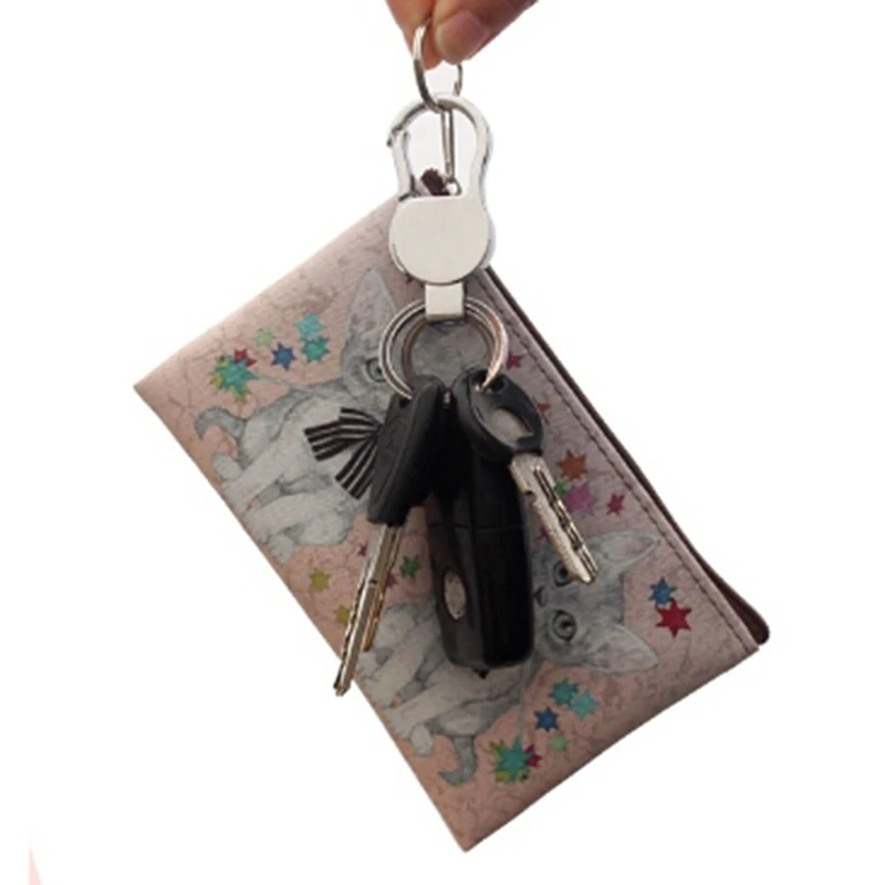 Мультяшное портмоне кошка детский клатч Kitty маленькие женские кошельки для монет