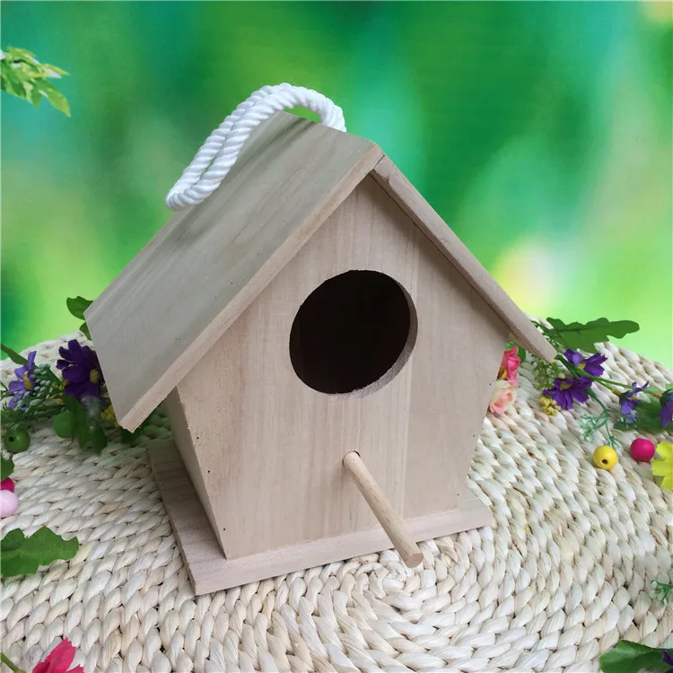 1 домик для птиц деревянная коробка Разведения Попугаев Спарроу пион птица Сюань