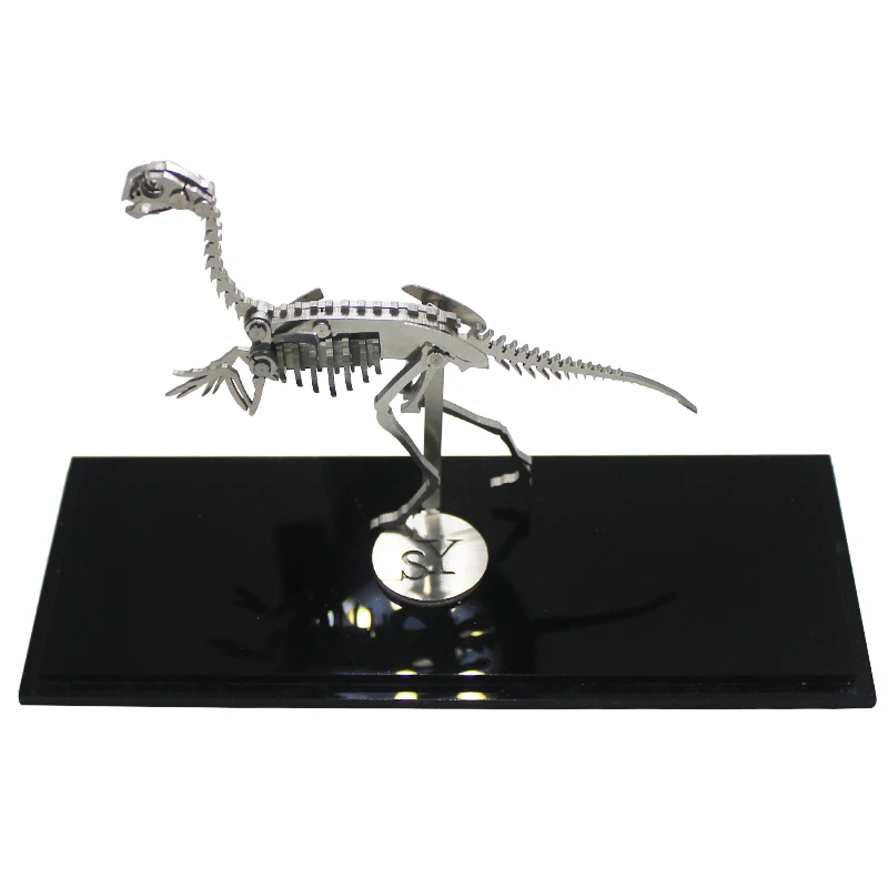 Oviraptor Dinosaurs 3D Steel Metal Joint Mobility Miniature Model Kits Puzzle Toys Boy Splicing Hobby Building|model kit|miniature modelmetal steel