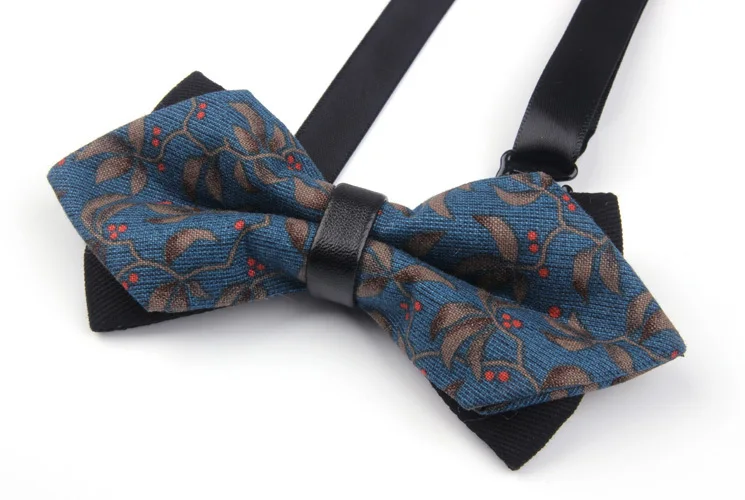 Модные коммерческие галстуки бабочки с цветочным принтом для мужчин аксессуары