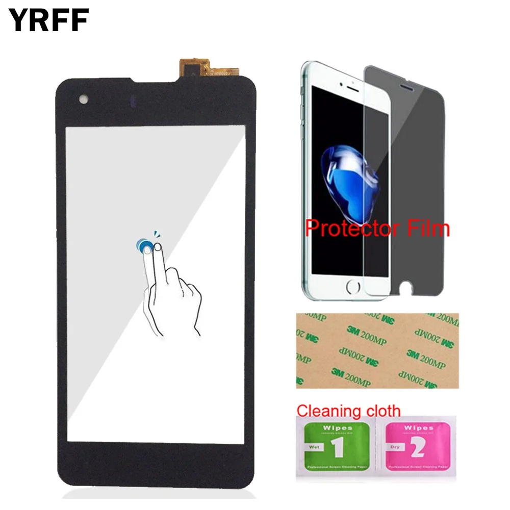 YRFF 4,7 ''переднее Сенсорное стекло для смартфона, дигитайзер, панель, объектив, сенсор для высокого экрана, Omega Prime S, защитная пленка, клей
