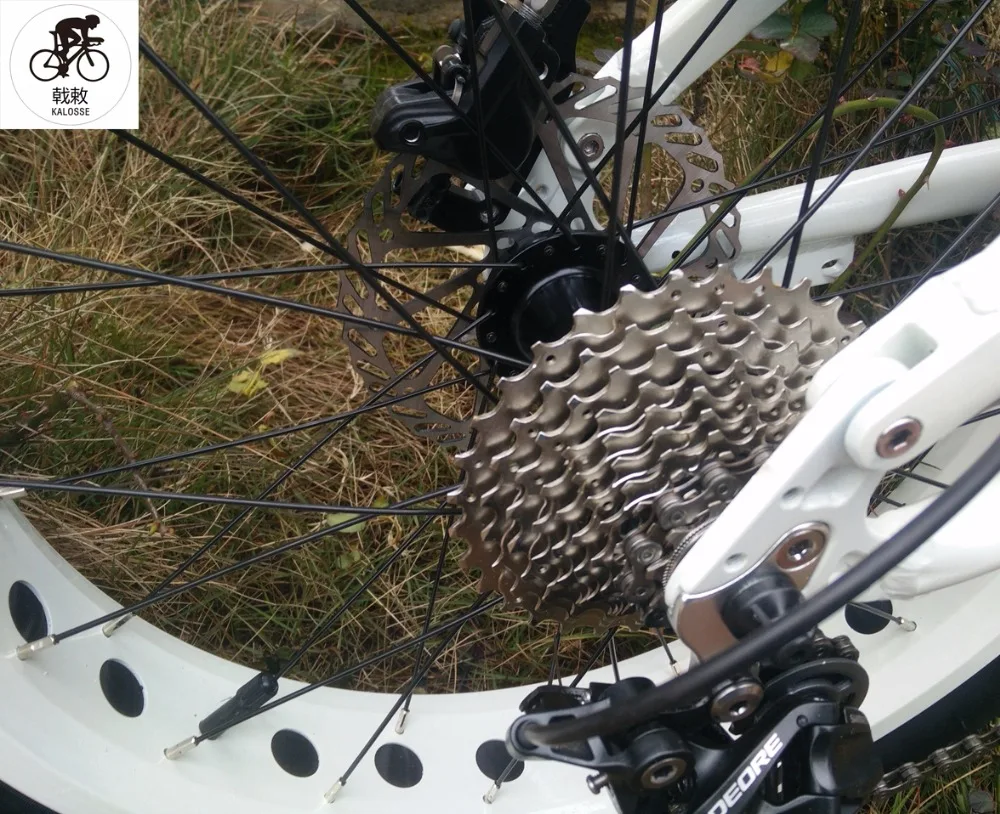 Kalosse полная подвеска складной Снежный велосипед, fat bike 20er, 20*4,0 шины 30 скоростей, пляжный горный велосипед