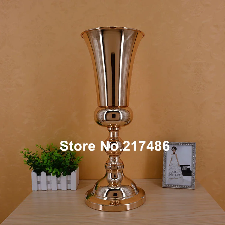 New style Golden/Silver Flower Vase/European-Style Wedding Centerpiece Decoration/Wedding Road Lead Stand | Дом и сад