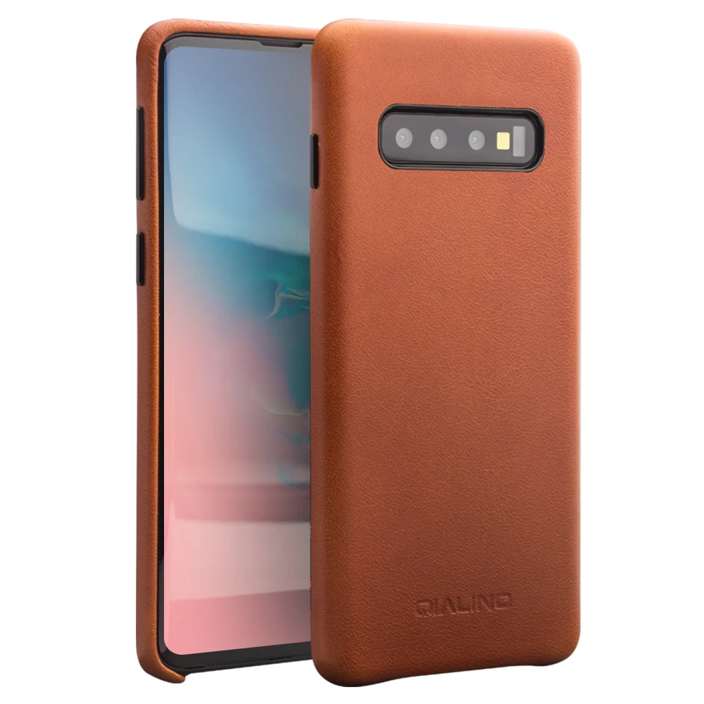 Чехол ручной работы из натуральной кожи для Samsung Galaxy S10 Plus Роскошный ультра тонкий