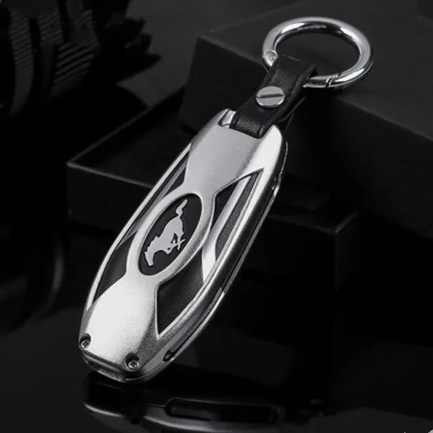 Новейшая ключевая цепочка чехол оболочка кольцо брелок алюминиевый сплав для Ford Mustang Vignale Mondeo 2015 16 17 Up