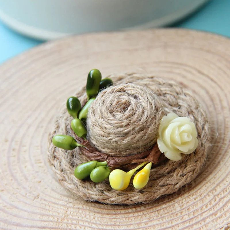 1 шт. модная кепка значок пеньковая веревка ретро и ностальгическая брошь