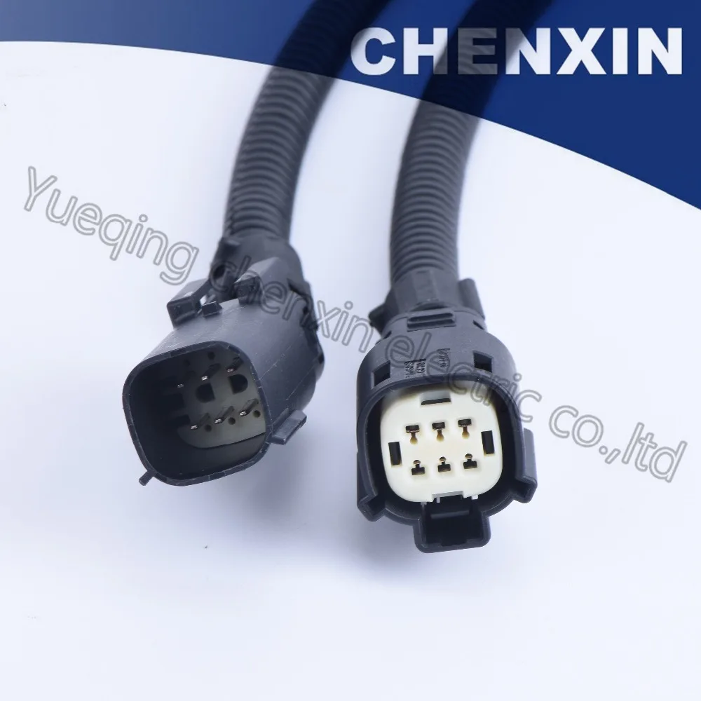 Черный 6 контактный автомобильный разъем жгут проводов для O2 Oxygen Sensor GT V6 12 дюймов