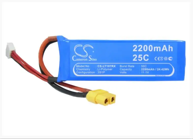 Аккумулятор Cameron Sino 2200 мАч для DJI FC40 Phantom 1 P1-12 WALKERA Runner 250 RC Hobby battery | Электроника