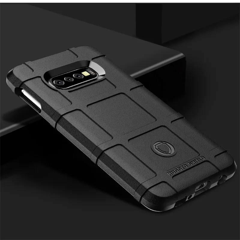 Black Прочный волокна Защитный чехол для samsung Galaxy S8 S9 S10 S10-5G J4 J6 рlus Lite A8S A6S A10 A20 A30 A40 A50 A70 M10 M20 M30 крышка - Цвет: Black