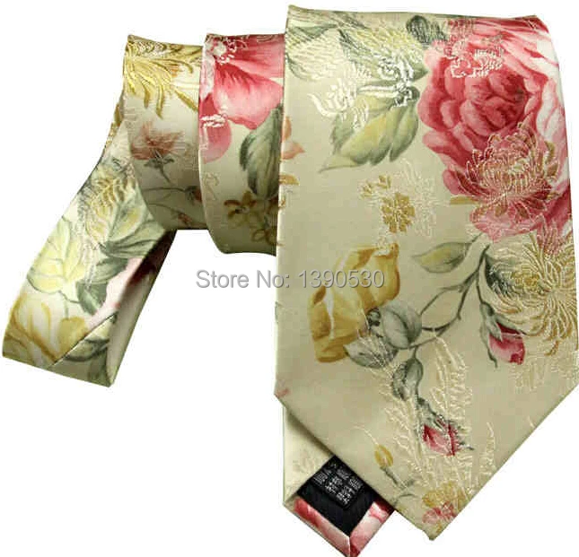 Модный новый галстук высокого качества с китайским рисунком пиона шелковый