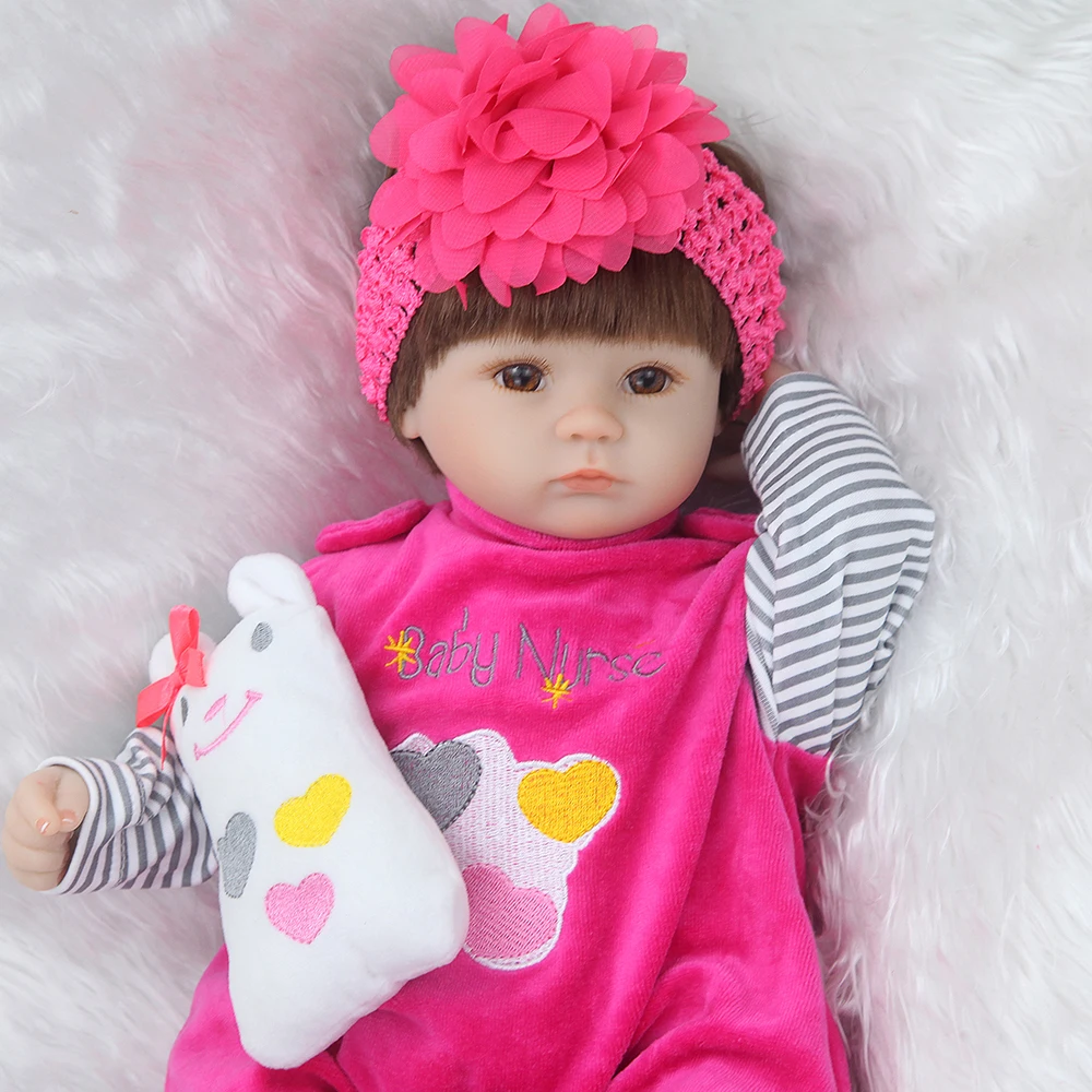 Bebe силиконовая Реалистичная кукла reborn 42 см Детская подарок для девочек
