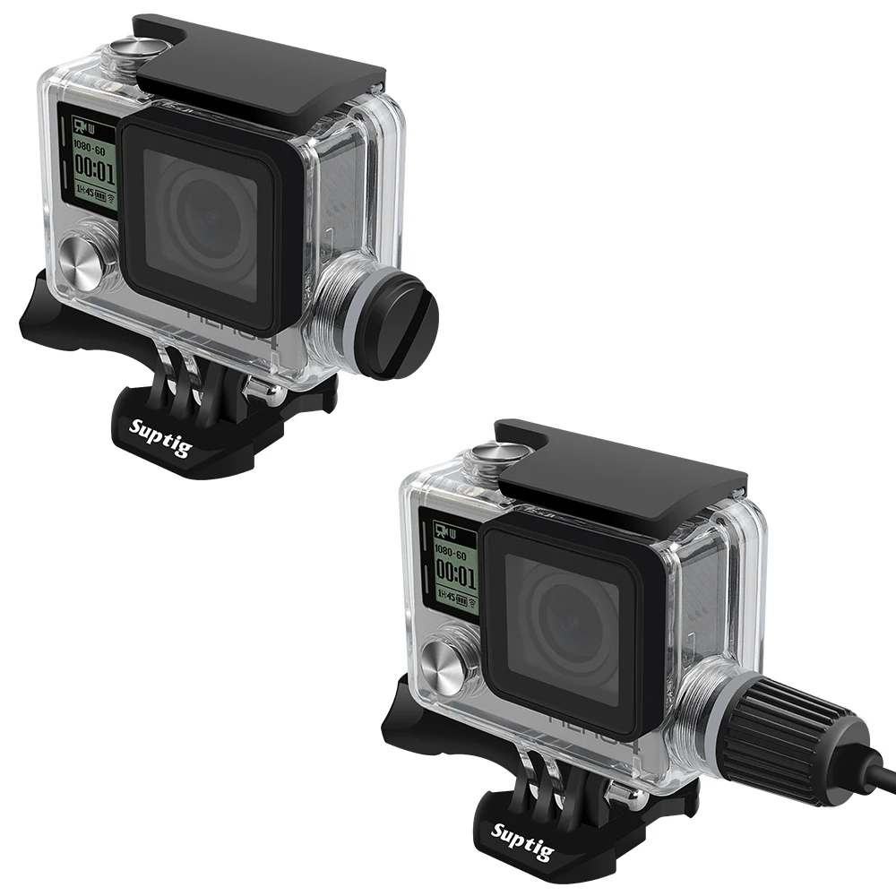 Для GoPro корпус перезаряжаемый водонепроницаемый для Hero 4 3 + Внешняя Спортивная
