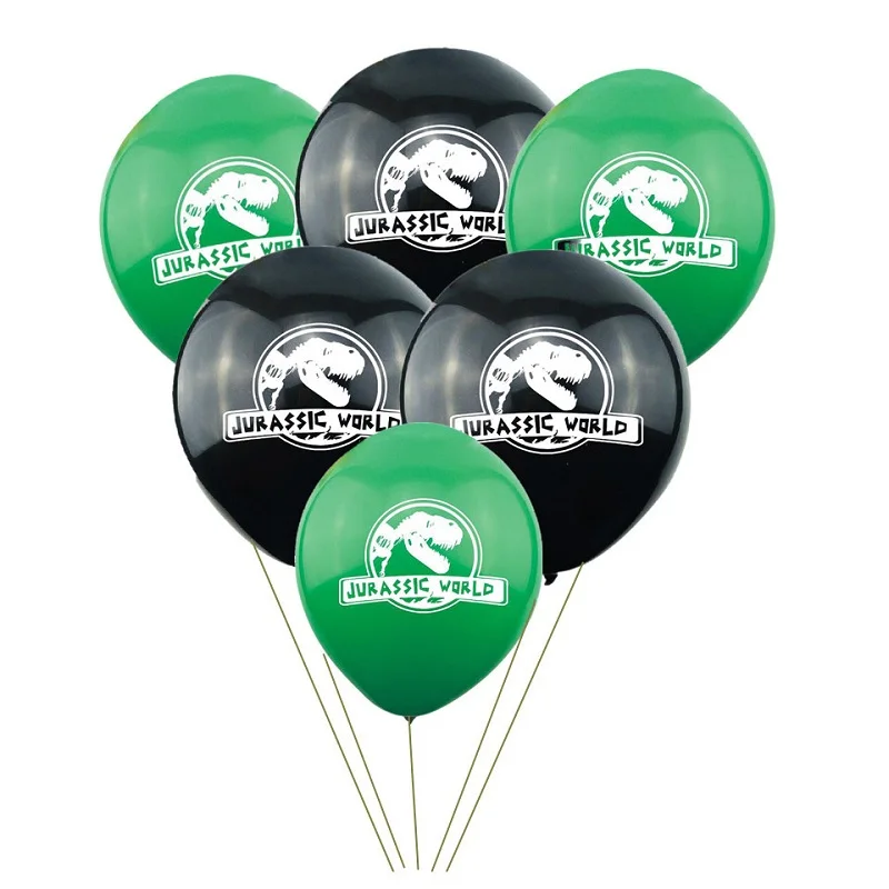 

10pcs 10inch Green Dinosaur Balloon Jurassic World printed latex balloon baby shower decoration birthday party favor supplies