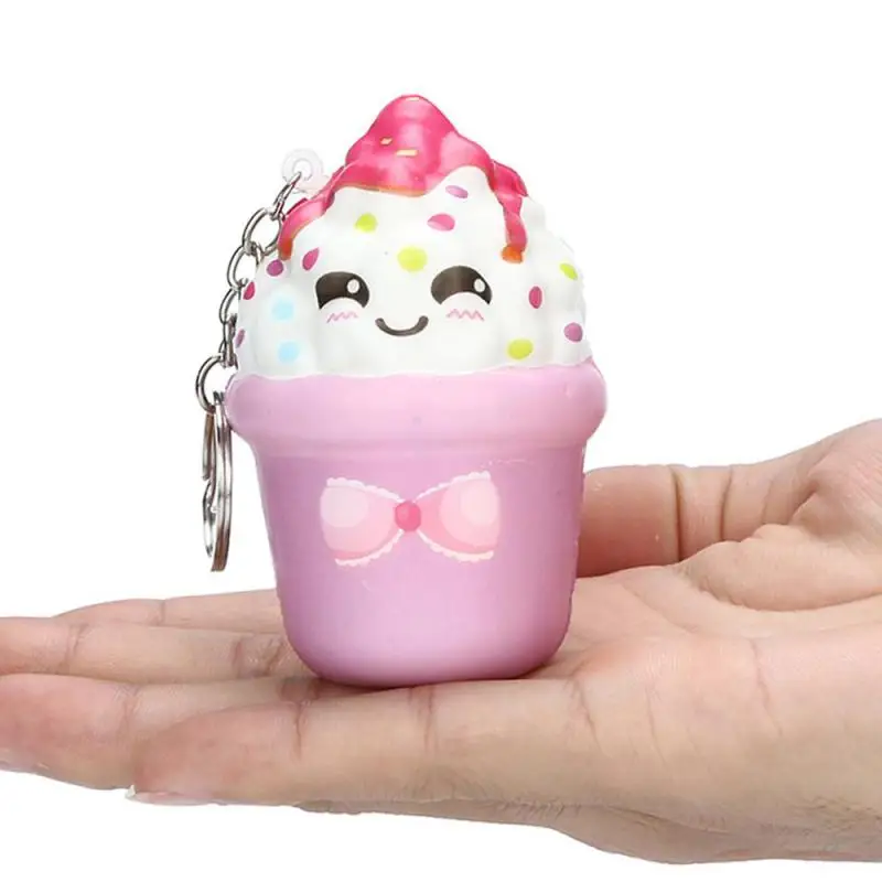 Мороженое Kawaii медленно растущий крем душистый брелок игрушки для снятия стресса