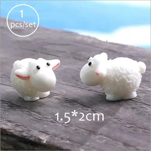 BAIUFOR миниатюрные животные Сказочный Сад Miniaturas микро пейзаж из мха diy Террариум аксессуары фигурки для домашнего декора - Цвет: sheep