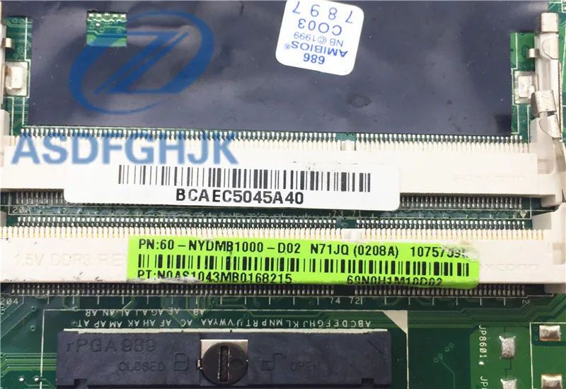Материнская плата для ноутбука ASUS N71JA N71JQ N71J 2 1 поддержка материнской платы 60 NYDMB1000