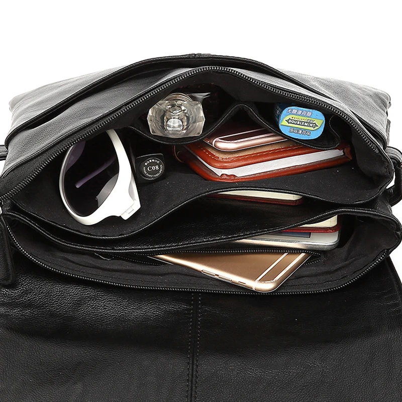 Высококачественная кожаная мужская сумка мужские сумки-мессенджеры модные