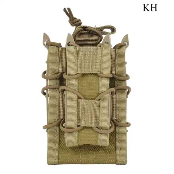 KH EMERSONGEAR двойной Decker Mag Чехол страйкбол Mag Чехлы Военная Emerson сумка Камуфляж MOLLE Mag держатель Койот коричневый черный - Цвет: KH