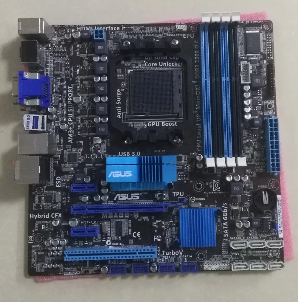 Оригинальная материнская плата ASUS M5A88-M Socket AM3 + DDR3 880G настольная | Компьютеры и