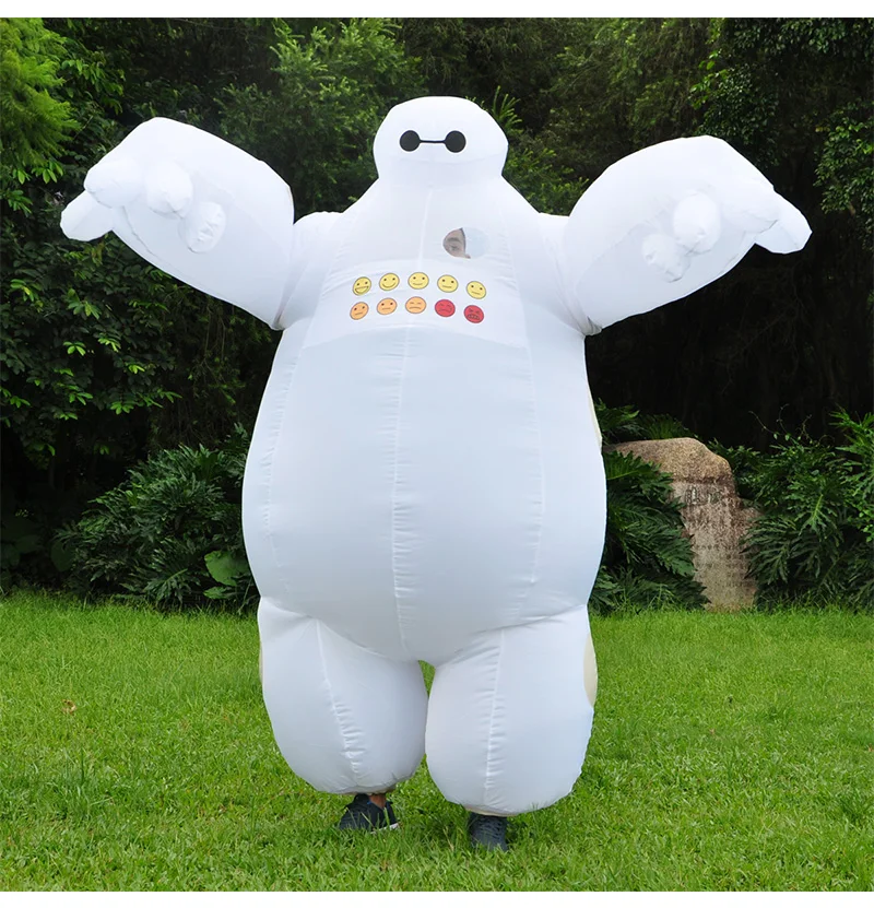 JYZCOS Baymax надувной костюм с буквенным принтом «Большой Герой» 6 маскарадный костюм; Детский костюм на Хэллоуин; Для женщин Человек взрослых Пурим Маскарадный костюм
