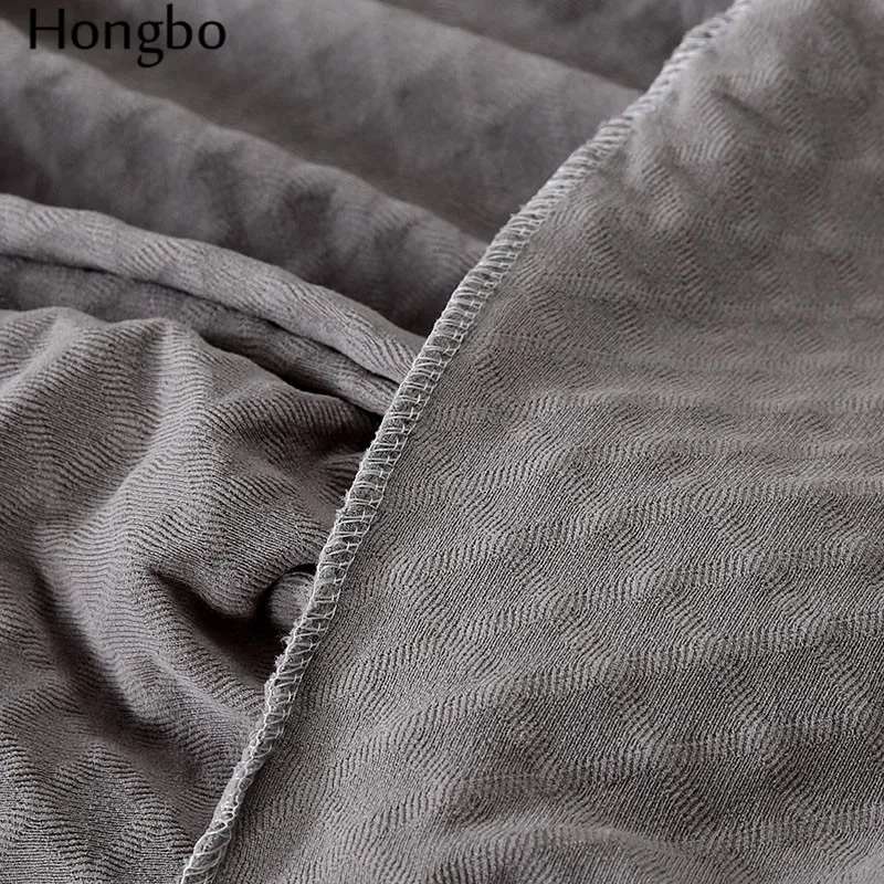 

Hongbo Knitted Thick Sofa Cover All-inclusive Stretch High Elasticity Couch Cover for Living Room Grey Color funda Sofa canape