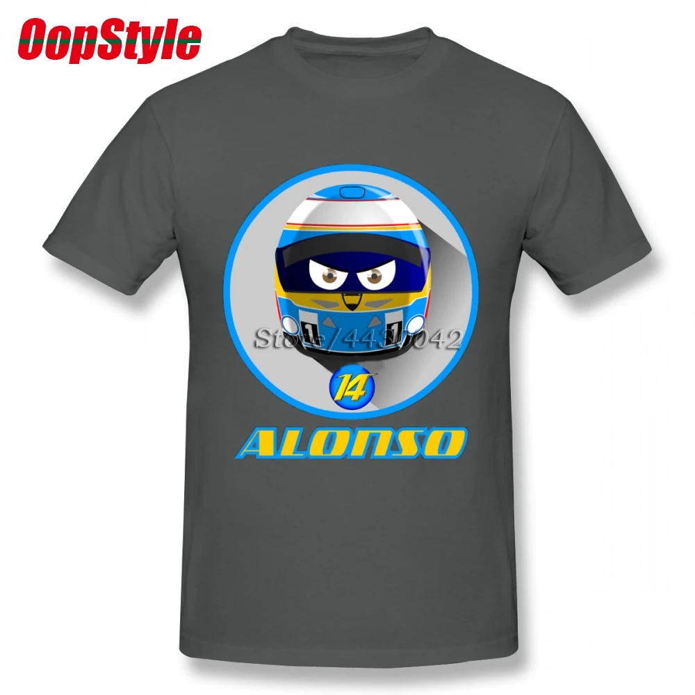 Мужская футболка с коротким рукавом Fernando Alonso 14 хлопковая Футболка большого
