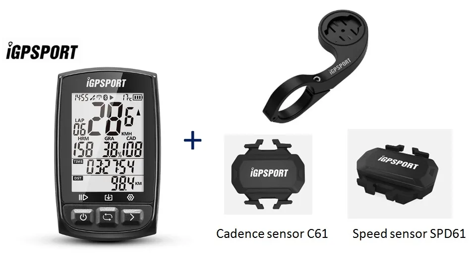 Сливовый I gps порт IGS50E gps велосипедный компьютер беспроводной IPX7 водонепроницаемый велосипедный Цифровой Секундомер Велосипедный Спидометр ANT+ Bluetooth 4,0 - Цвет: Сливовый