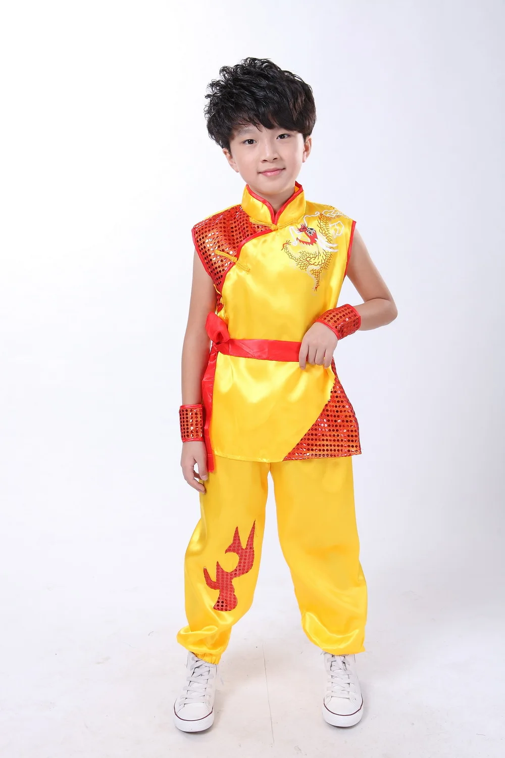 Детский костюм кунг фу унисекс для выступлений на сцене|stage performance|stage clothingperformance