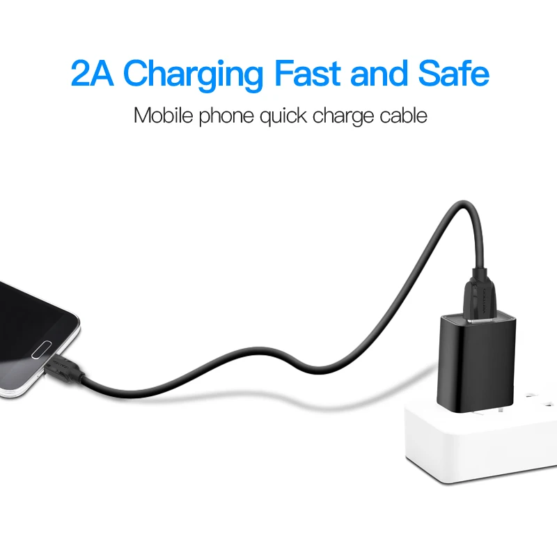 Кабель Micro USB Vention 1 м 2 3 5 В А|cable for|charger cable for samsungmicro usb |