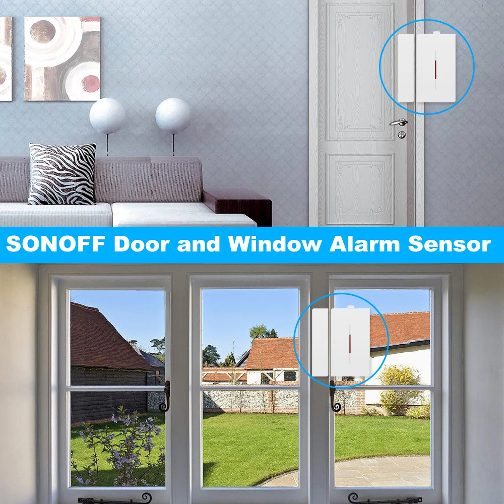 Датчик сигнализации SONOFF DW1 433 МГц беспроводной совместимый с мостом RF для