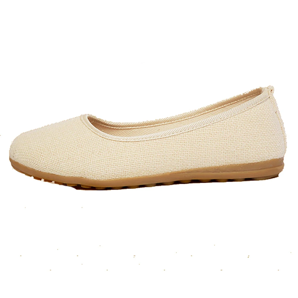 Женская обувь на плоской подошве простая однотонная без шнуровки из