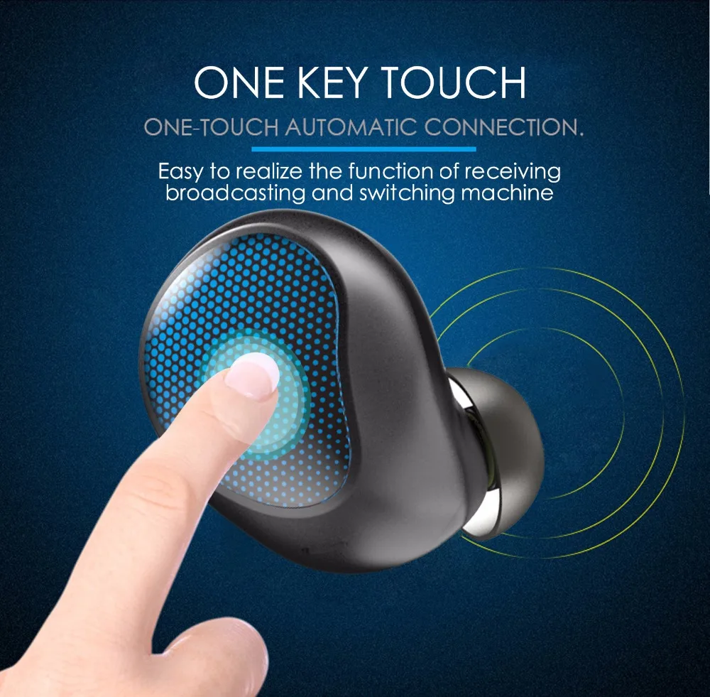 2018 Новый Bluetooth V4.2TWS наушники истинные беспроводные стерео Водонепроницаемая