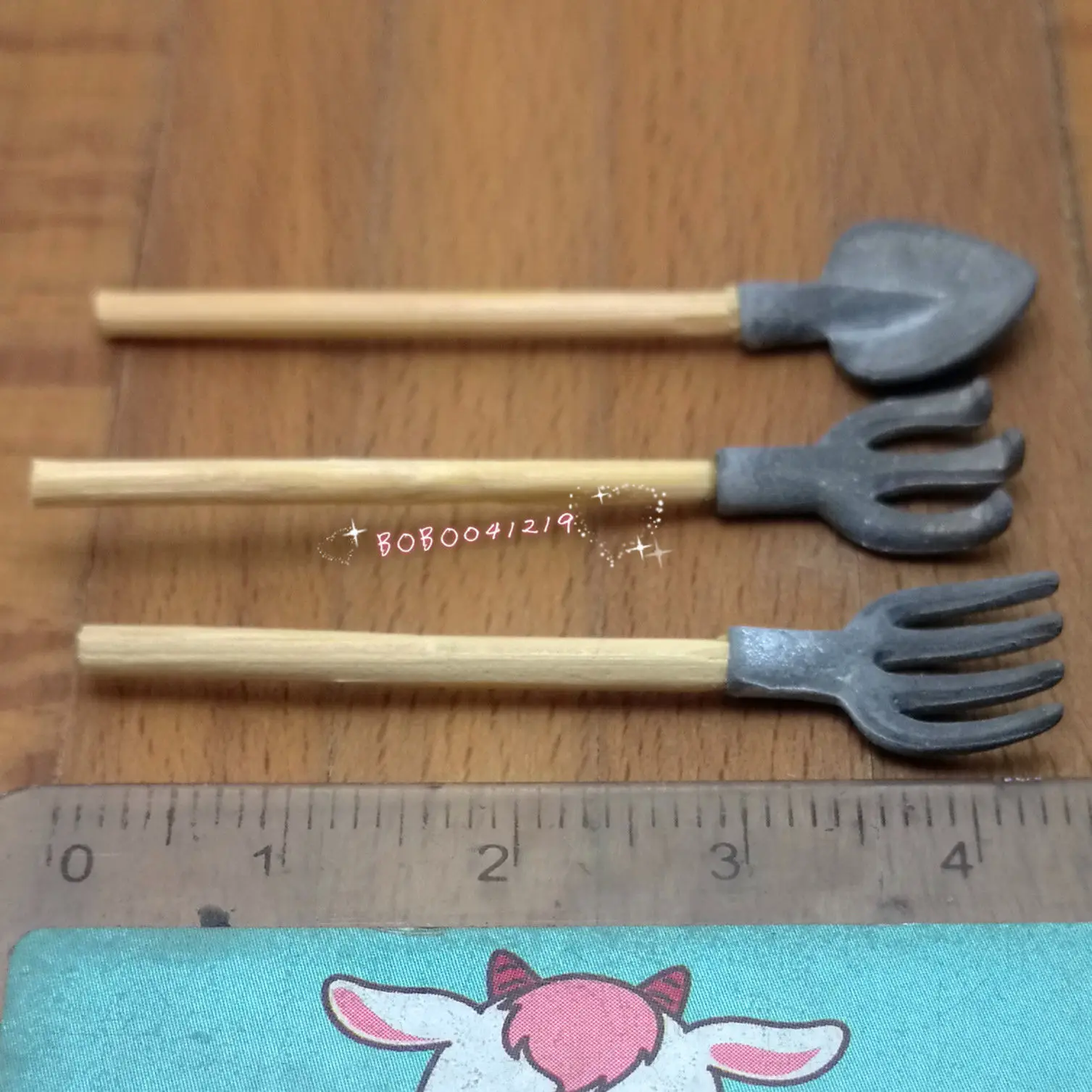 Кукольный домик миниатюрная 1:12 игрушка 3 шт Металлические садовые инструменты