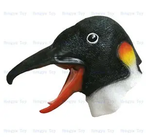 

realistic animal penguin mask bird Halloween party lifelike animals funny head